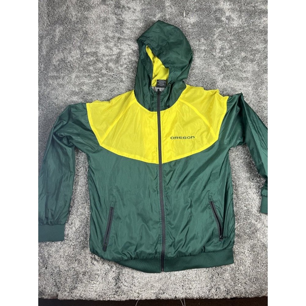 Men's Colosseum Green Oregon Ducks Gallivanting Full-Zip Wind Jacket Large